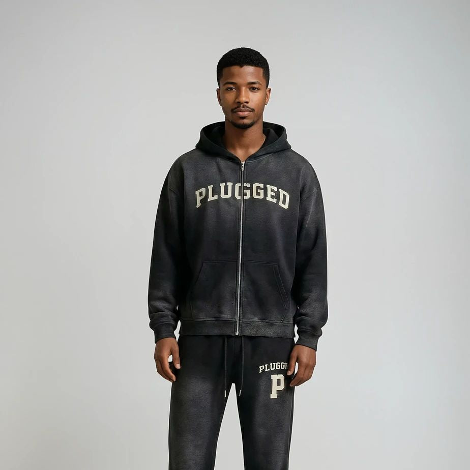Plugged Oversized Unisex Zip-up