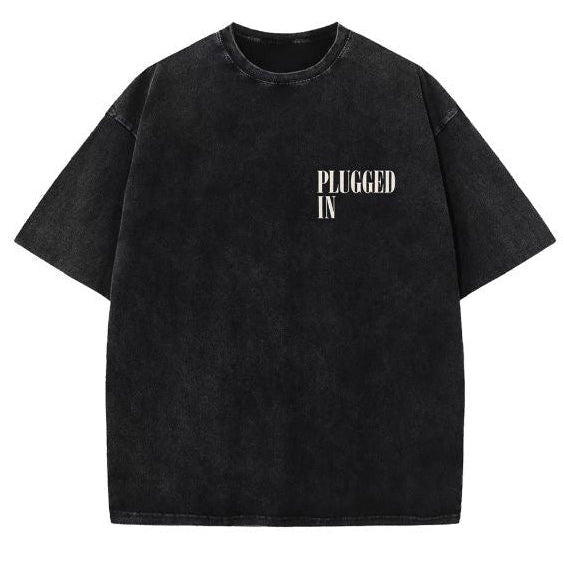 Heavy Weight Luxury "Plugged In Fire" Tee