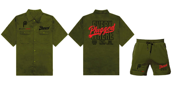 Plugged In Industrial Shorts Set