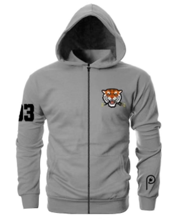 Custom Tiger Plug Zip Up Hoodie