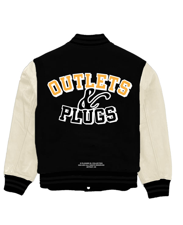 Outlets and Plugs Varsity Jacket